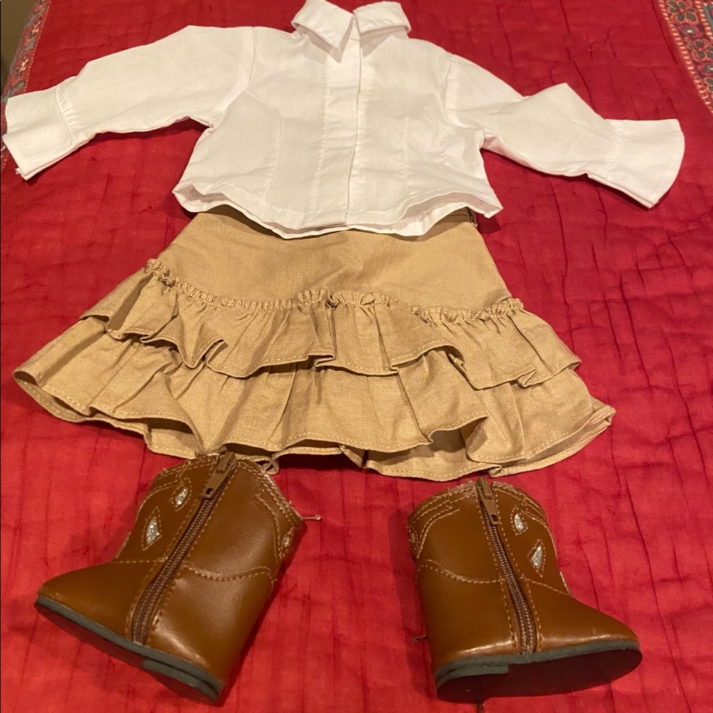 Off brand Cowgirl outfit fits American Girl Dolls